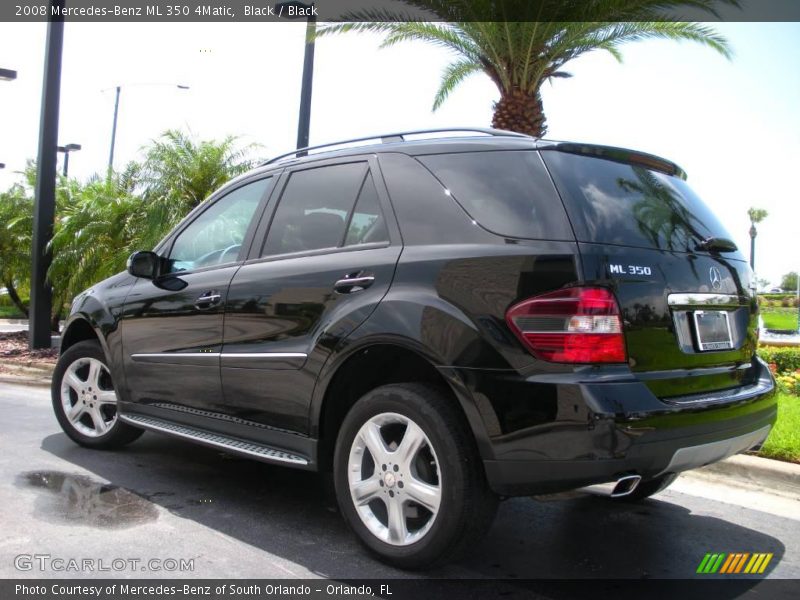 Black / Black 2008 Mercedes-Benz ML 350 4Matic