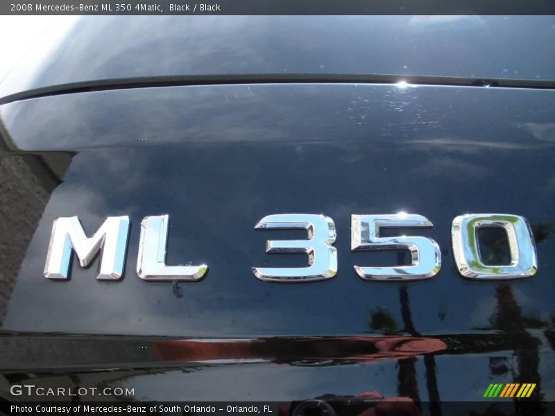 Black / Black 2008 Mercedes-Benz ML 350 4Matic