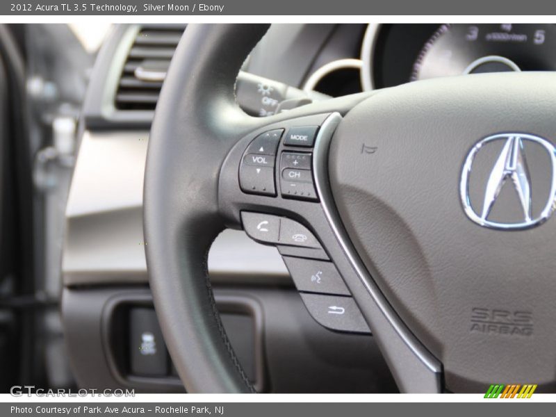 Silver Moon / Ebony 2012 Acura TL 3.5 Technology
