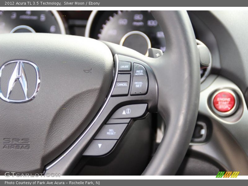Silver Moon / Ebony 2012 Acura TL 3.5 Technology