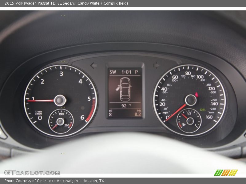 Candy White / Cornsilk Beige 2015 Volkswagen Passat TDI SE Sedan