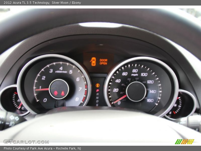 Silver Moon / Ebony 2012 Acura TL 3.5 Technology