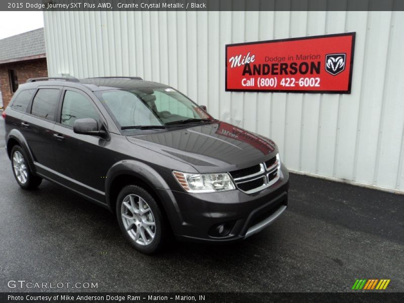 Granite Crystal Metallic / Black 2015 Dodge Journey SXT Plus AWD