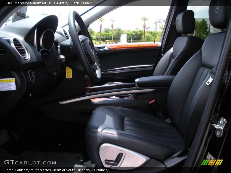 Black / Black 2008 Mercedes-Benz ML 350 4Matic
