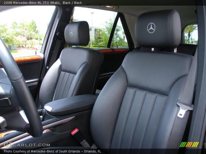 Black / Black 2008 Mercedes-Benz ML 350 4Matic
