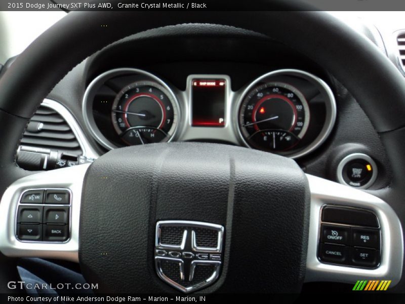 Granite Crystal Metallic / Black 2015 Dodge Journey SXT Plus AWD