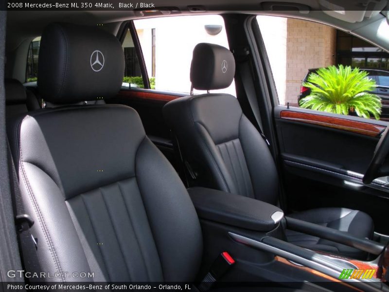Black / Black 2008 Mercedes-Benz ML 350 4Matic