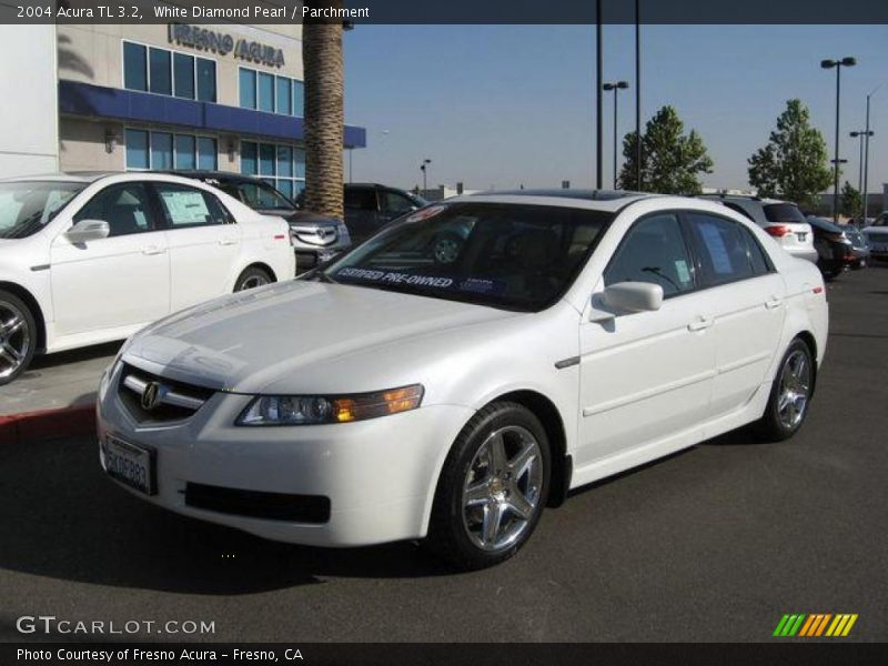 White Diamond Pearl / Parchment 2004 Acura TL 3.2