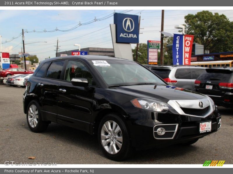 Crystal Black Pearl / Taupe 2011 Acura RDX Technology SH-AWD