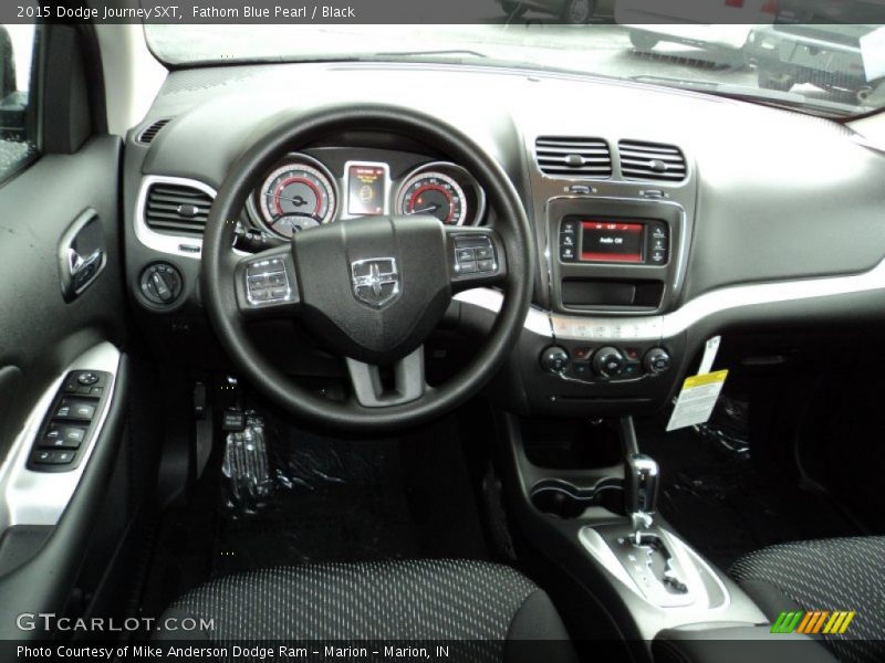 Fathom Blue Pearl / Black 2015 Dodge Journey SXT