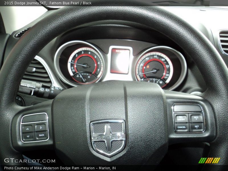 Fathom Blue Pearl / Black 2015 Dodge Journey SXT