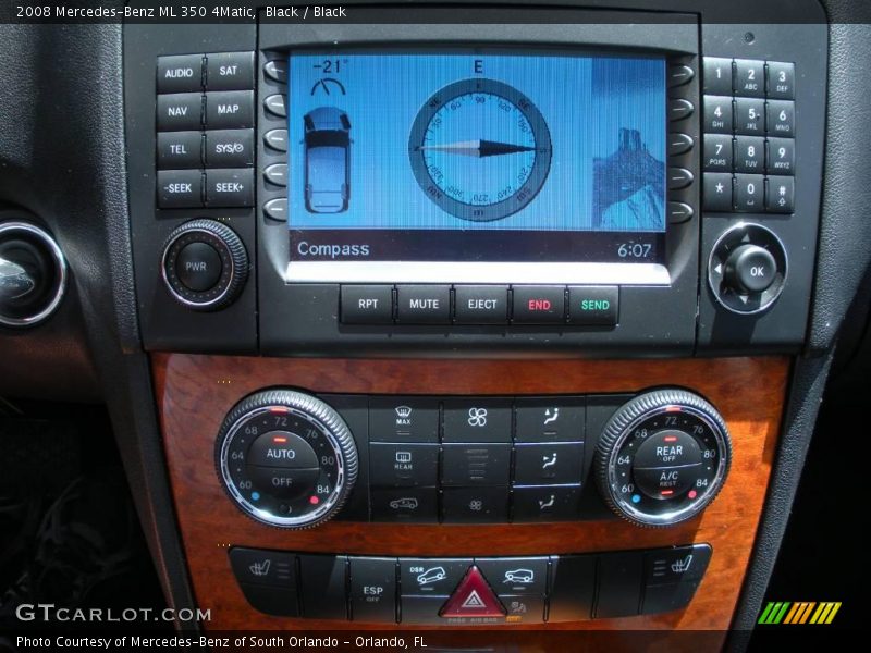 Black / Black 2008 Mercedes-Benz ML 350 4Matic