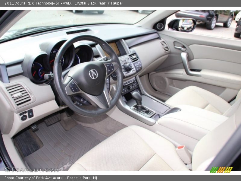 Crystal Black Pearl / Taupe 2011 Acura RDX Technology SH-AWD