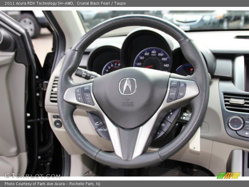 Crystal Black Pearl / Taupe 2011 Acura RDX Technology SH-AWD