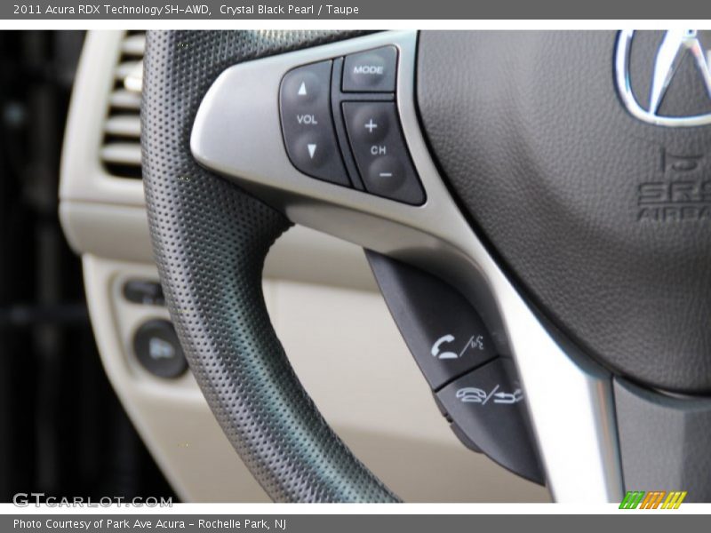 Crystal Black Pearl / Taupe 2011 Acura RDX Technology SH-AWD