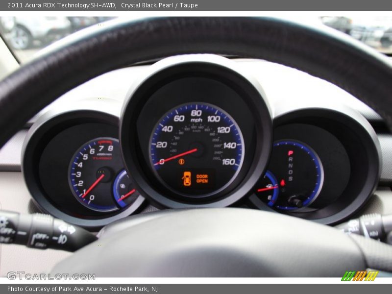 Crystal Black Pearl / Taupe 2011 Acura RDX Technology SH-AWD