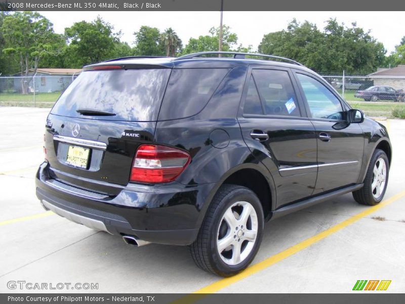 Black / Black 2008 Mercedes-Benz ML 350 4Matic