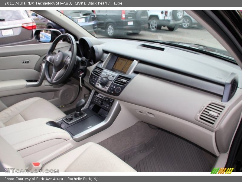 Crystal Black Pearl / Taupe 2011 Acura RDX Technology SH-AWD