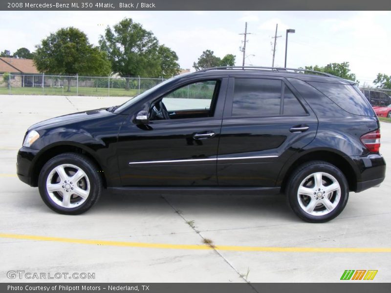 Black / Black 2008 Mercedes-Benz ML 350 4Matic
