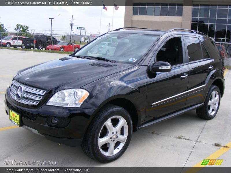 Black / Black 2008 Mercedes-Benz ML 350 4Matic