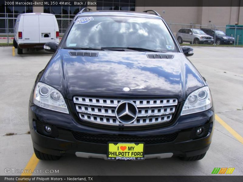 Black / Black 2008 Mercedes-Benz ML 350 4Matic
