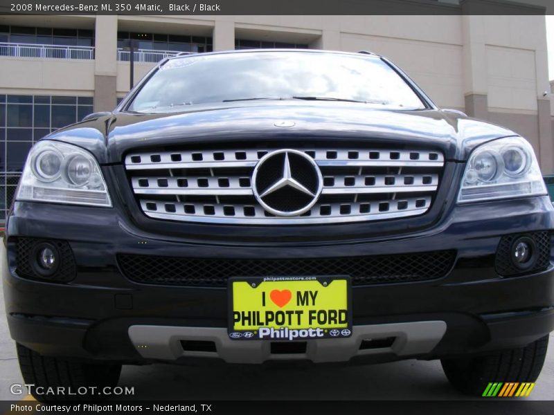 Black / Black 2008 Mercedes-Benz ML 350 4Matic