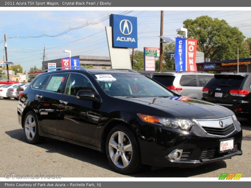 Crystal Black Pearl / Ebony 2011 Acura TSX Sport Wagon