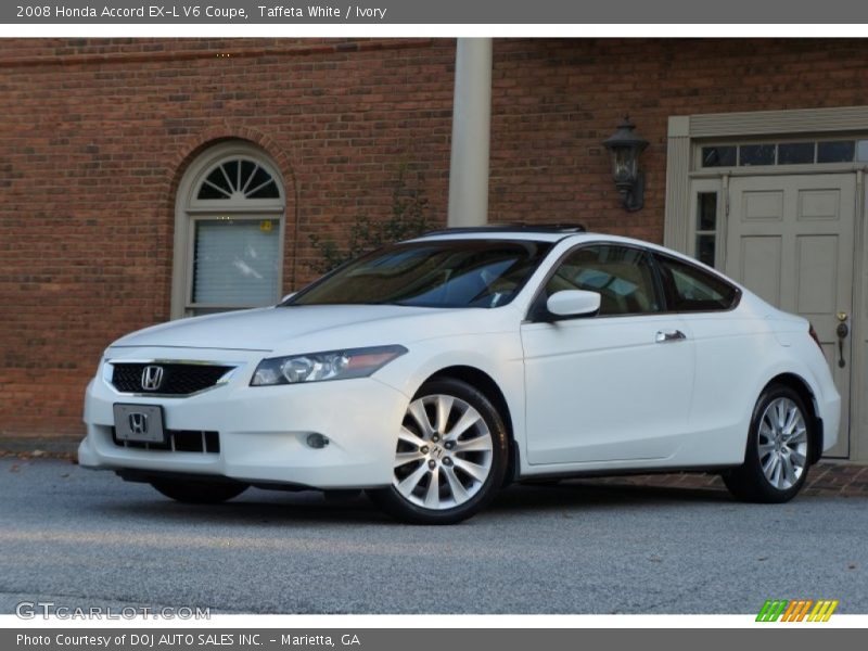 Front 3/4 View of 2008 Accord EX-L V6 Coupe