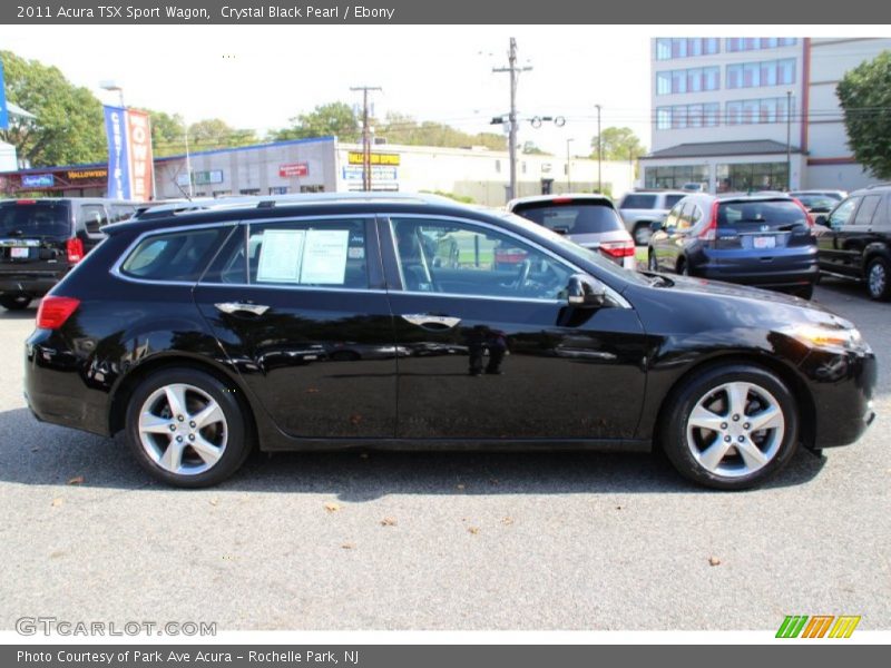 Crystal Black Pearl / Ebony 2011 Acura TSX Sport Wagon