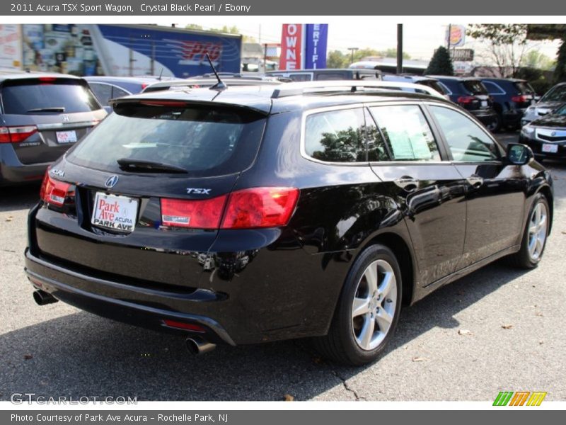 Crystal Black Pearl / Ebony 2011 Acura TSX Sport Wagon