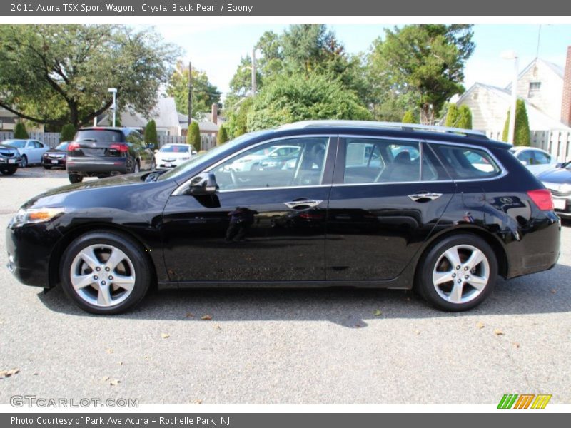 Crystal Black Pearl / Ebony 2011 Acura TSX Sport Wagon