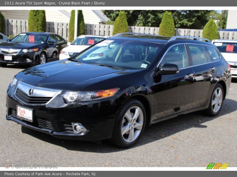 Crystal Black Pearl / Ebony 2011 Acura TSX Sport Wagon