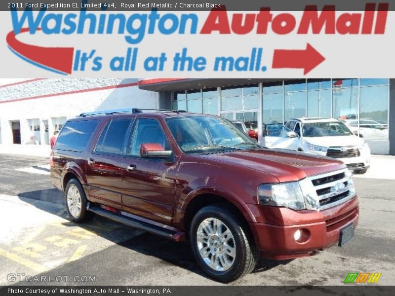 Royal Red Metallic / Charcoal Black 2011 Ford Expedition EL Limited 4x4
