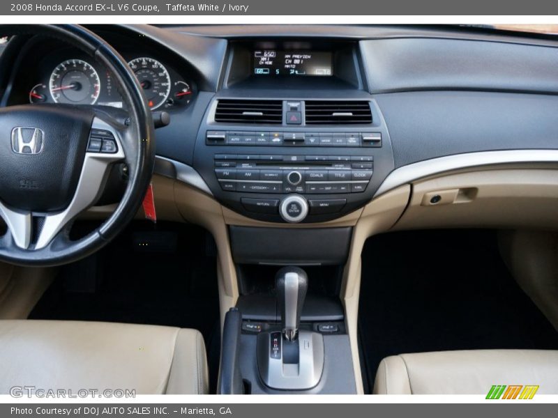 Dashboard of 2008 Accord EX-L V6 Coupe