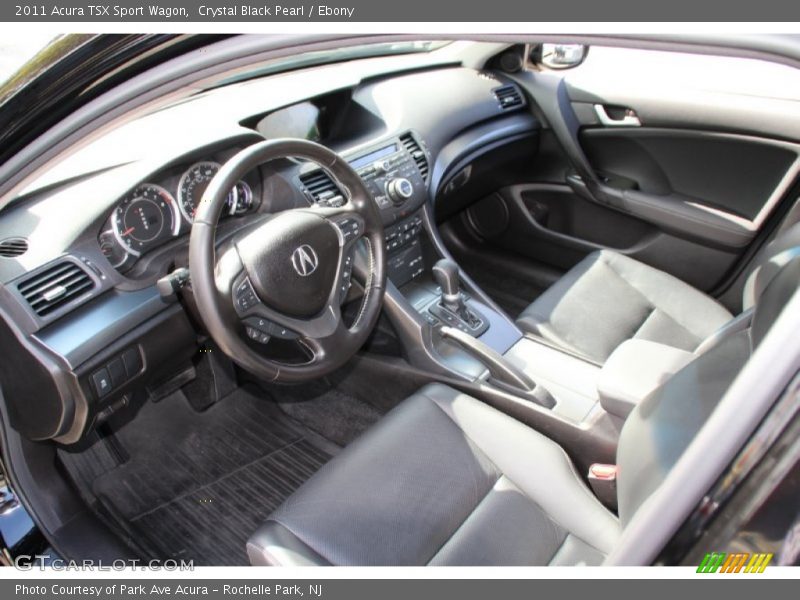 Crystal Black Pearl / Ebony 2011 Acura TSX Sport Wagon