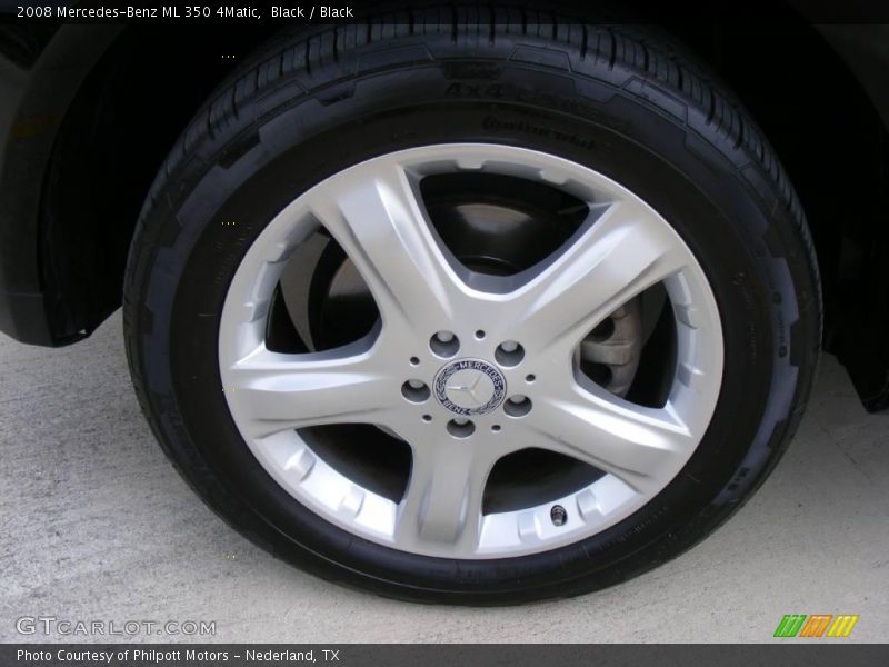 Black / Black 2008 Mercedes-Benz ML 350 4Matic