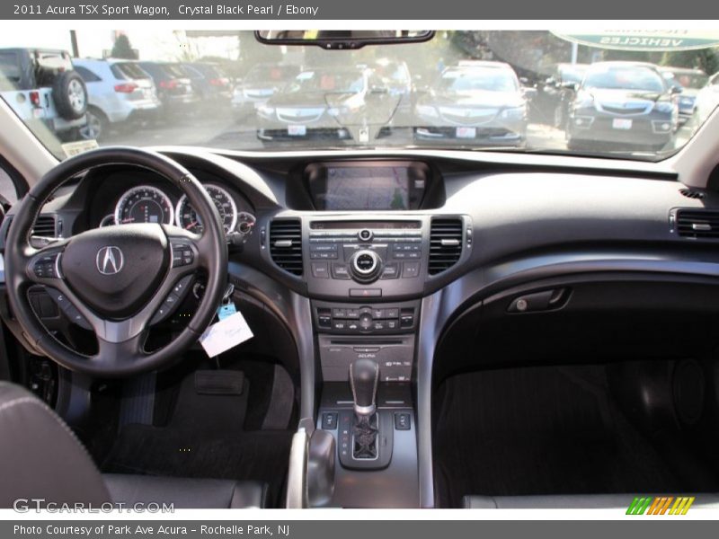 Crystal Black Pearl / Ebony 2011 Acura TSX Sport Wagon