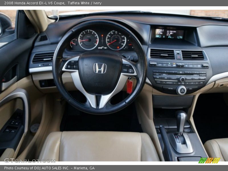 Dashboard of 2008 Accord EX-L V6 Coupe