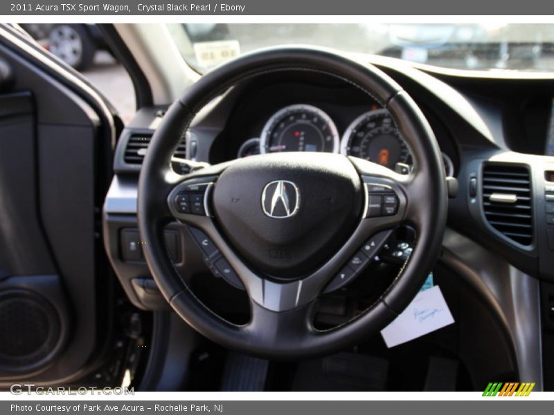 Crystal Black Pearl / Ebony 2011 Acura TSX Sport Wagon