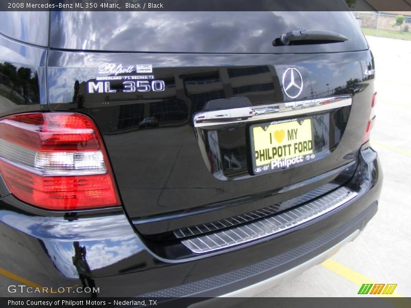 Black / Black 2008 Mercedes-Benz ML 350 4Matic