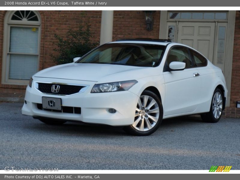 Taffeta White / Ivory 2008 Honda Accord EX-L V6 Coupe