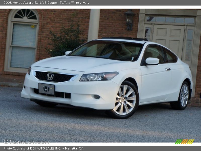 Taffeta White / Ivory 2008 Honda Accord EX-L V6 Coupe