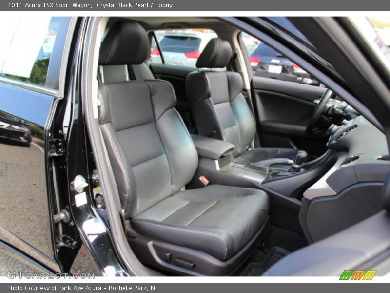 Crystal Black Pearl / Ebony 2011 Acura TSX Sport Wagon