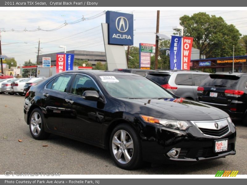 Crystal Black Pearl / Ebony 2011 Acura TSX Sedan