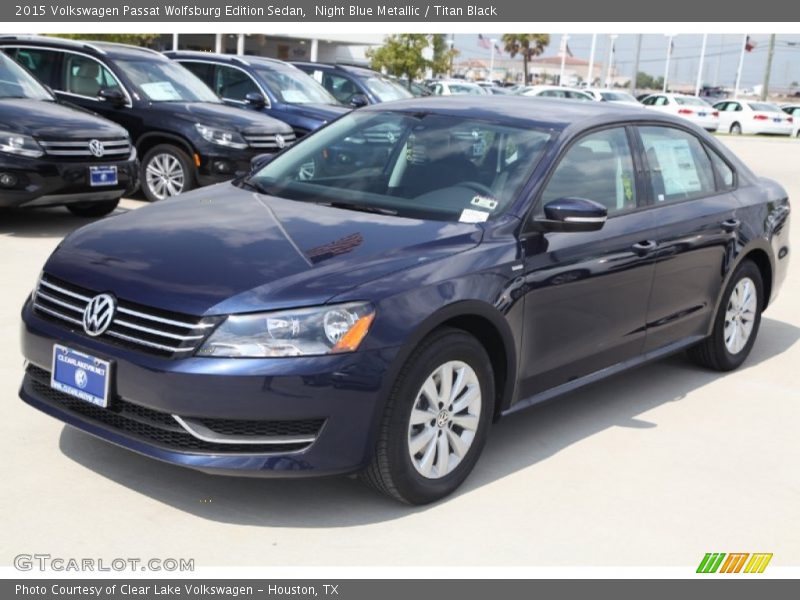 Night Blue Metallic / Titan Black 2015 Volkswagen Passat Wolfsburg Edition Sedan