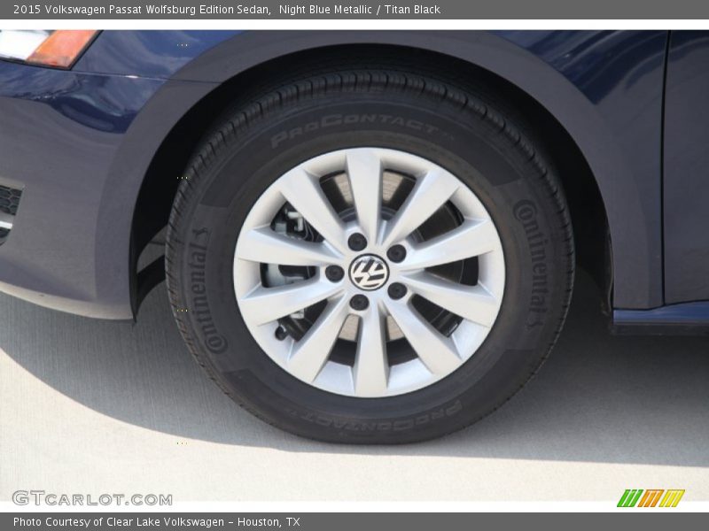 Night Blue Metallic / Titan Black 2015 Volkswagen Passat Wolfsburg Edition Sedan