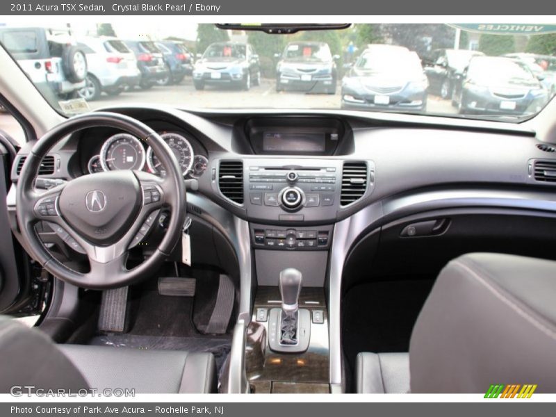 Crystal Black Pearl / Ebony 2011 Acura TSX Sedan