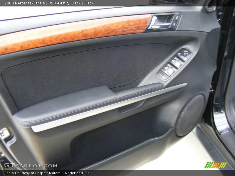 Black / Black 2008 Mercedes-Benz ML 350 4Matic