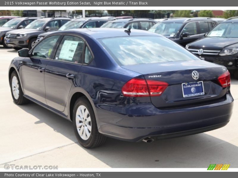 Night Blue Metallic / Titan Black 2015 Volkswagen Passat Wolfsburg Edition Sedan