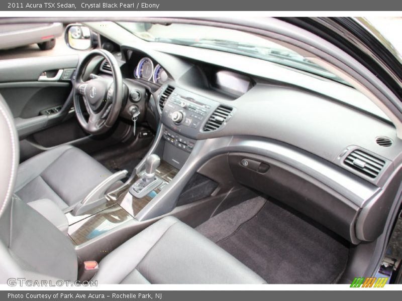 Crystal Black Pearl / Ebony 2011 Acura TSX Sedan